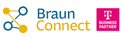 BraunConnect KG Logo inklusive T-Business-Partner Logo